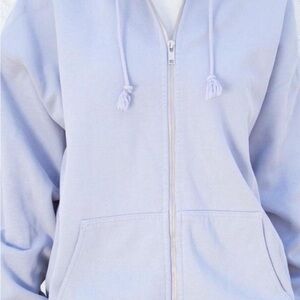 Brandy Melville Blue Zip-Up Jacket